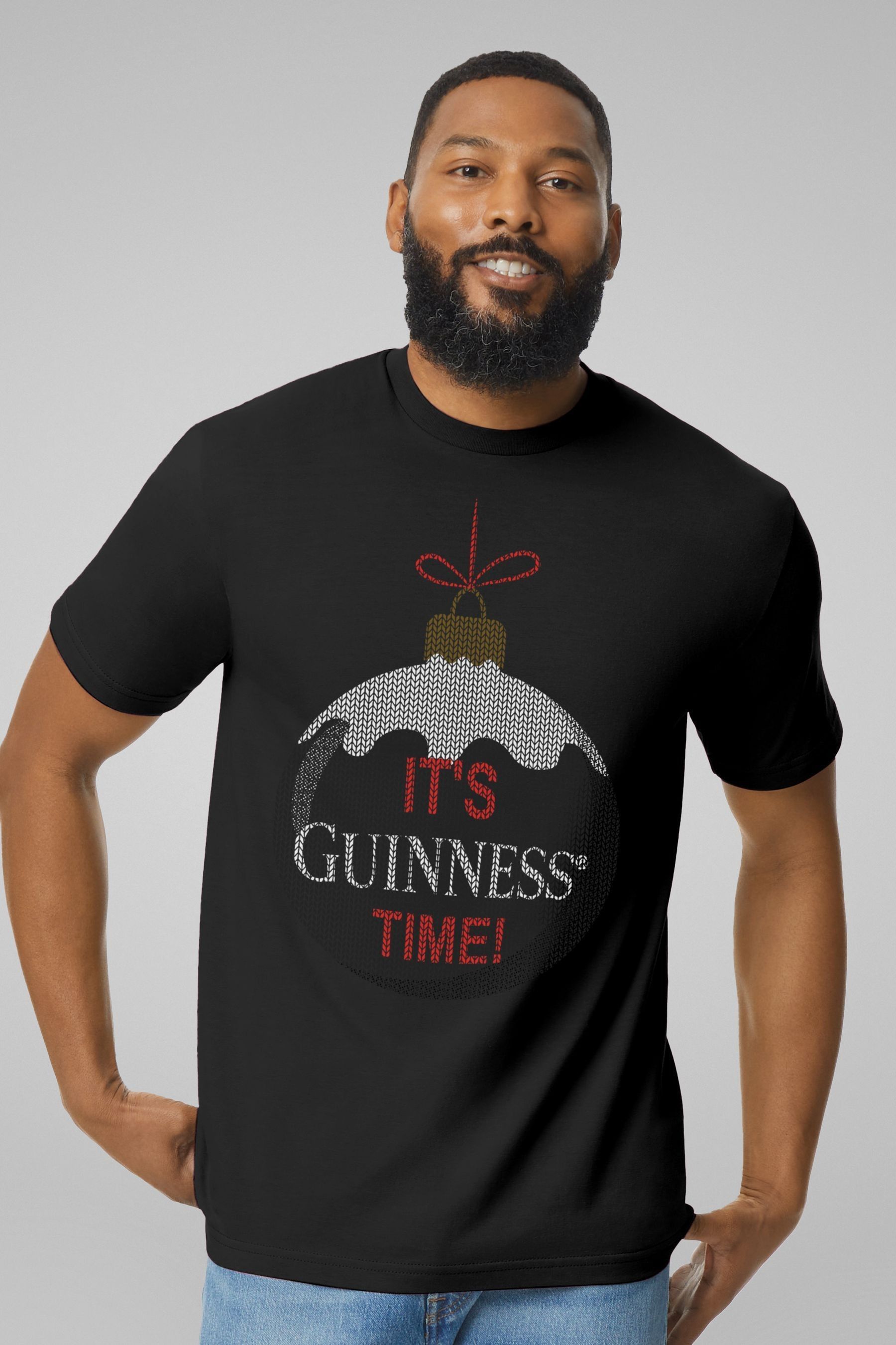 Buy All Every Black Guinness Christmas Bauble Its Guinness Time Mens 100 Cotton T Shirt from the Next UK online shop