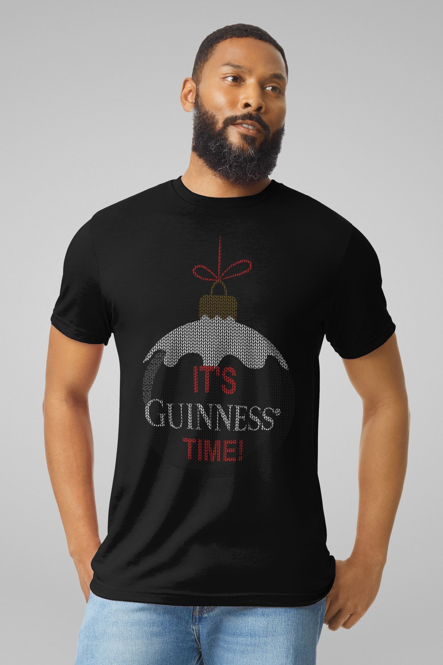Buy All Every Black Guinness Christmas Bauble Its Guinness Time Mens 100 Cotton T Shirt from the Next UK online shop