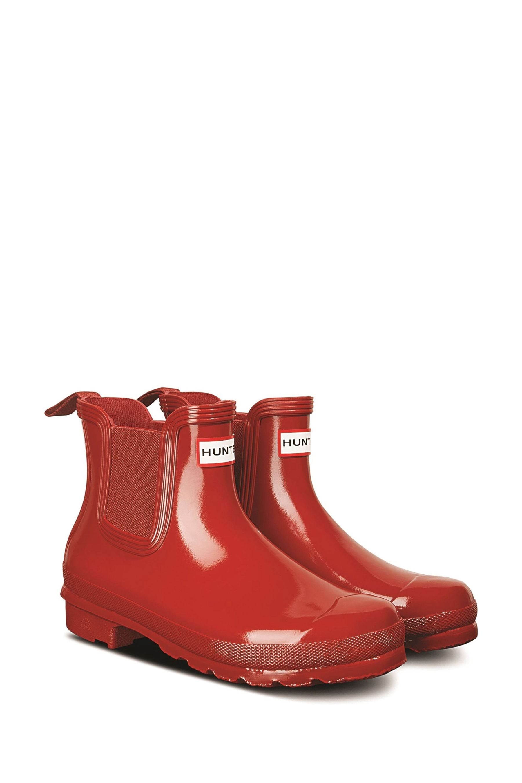 Buy Hunter Womens Red Original Chelsea Gloss Boots from the Next UK online shop