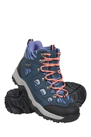 Mountain Warehouse Blue Adventurer Womens Printed Waterproof Boots - Image 3 of 8