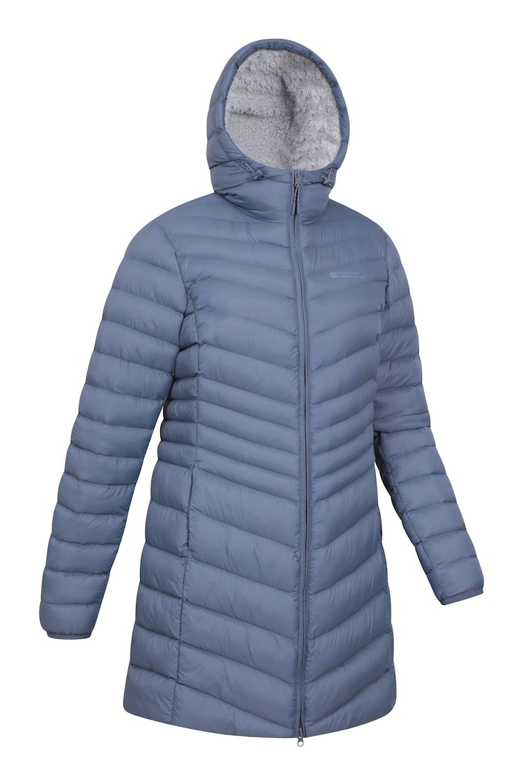 Mountain Warehouse Blue Womens Florence Faux Fur Lined Padded Jacket - Image 2 of 6