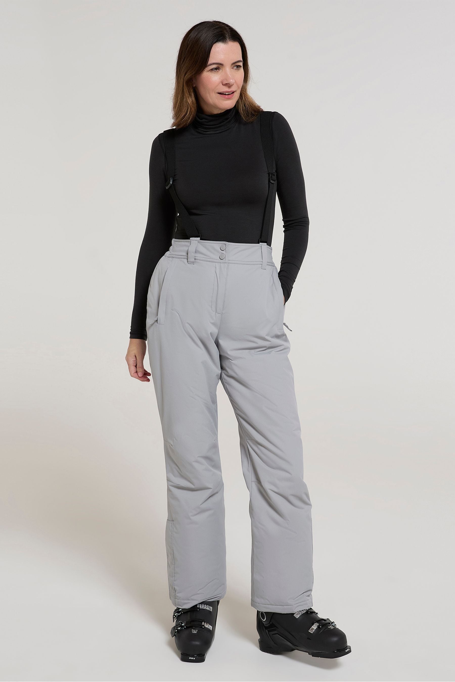 Womens grey ski trousers top