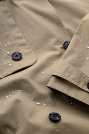 Seasalt Cornwall Natural 100% Organic Cotton Penweathers Waterproof Trench Coat - Image 5 of 5