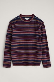 Seasalt Cornwall Red Mens Lambswool Blend Notebook Jumper - Image 4 of 5