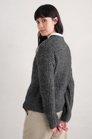 Seasalt Cornwall Grey Sand Thistle Mohair Blend Jumper - Image 2 of 5