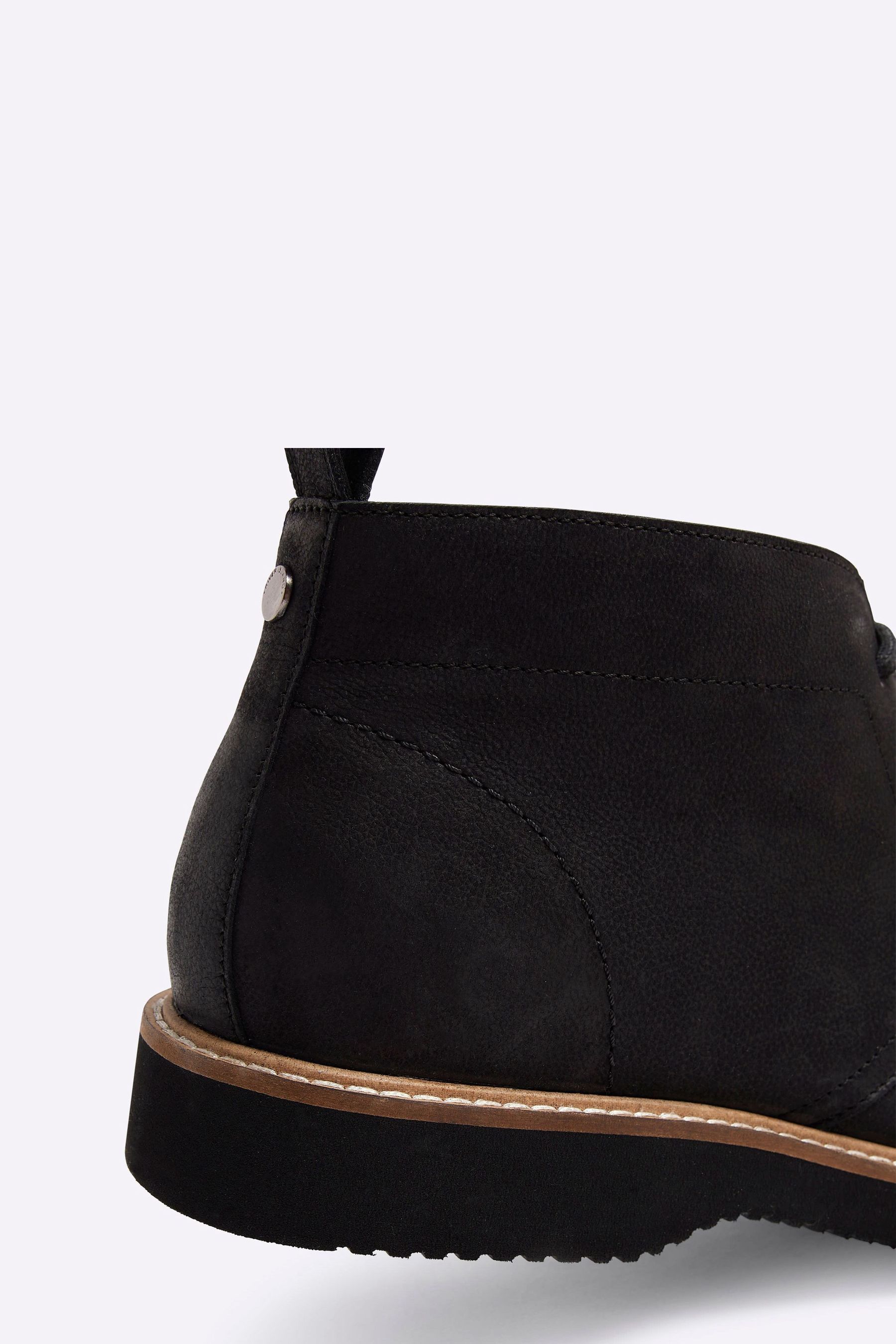 Buy River Island Black Leather Chukka Boots from Next Germany