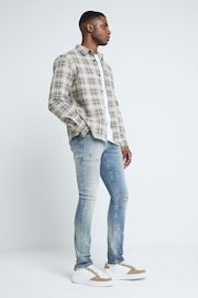 River Island Blue Skinny Fit Jeans - Image 2 of 4