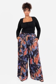 Lovedrobe Blue Wide Leg Printed Trousers - Image 5 of 6