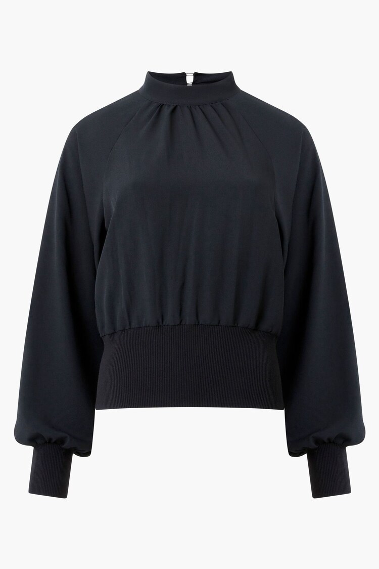 French Connection Black Krista Knit Long Sleeve Stan Jumper - Image 4 of 4