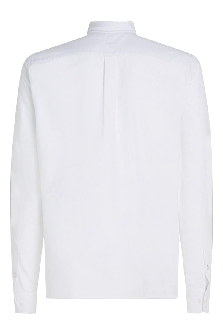 Tommy Hilfiger White Solid Heritage Oxford Shirt - Image 2 of 4