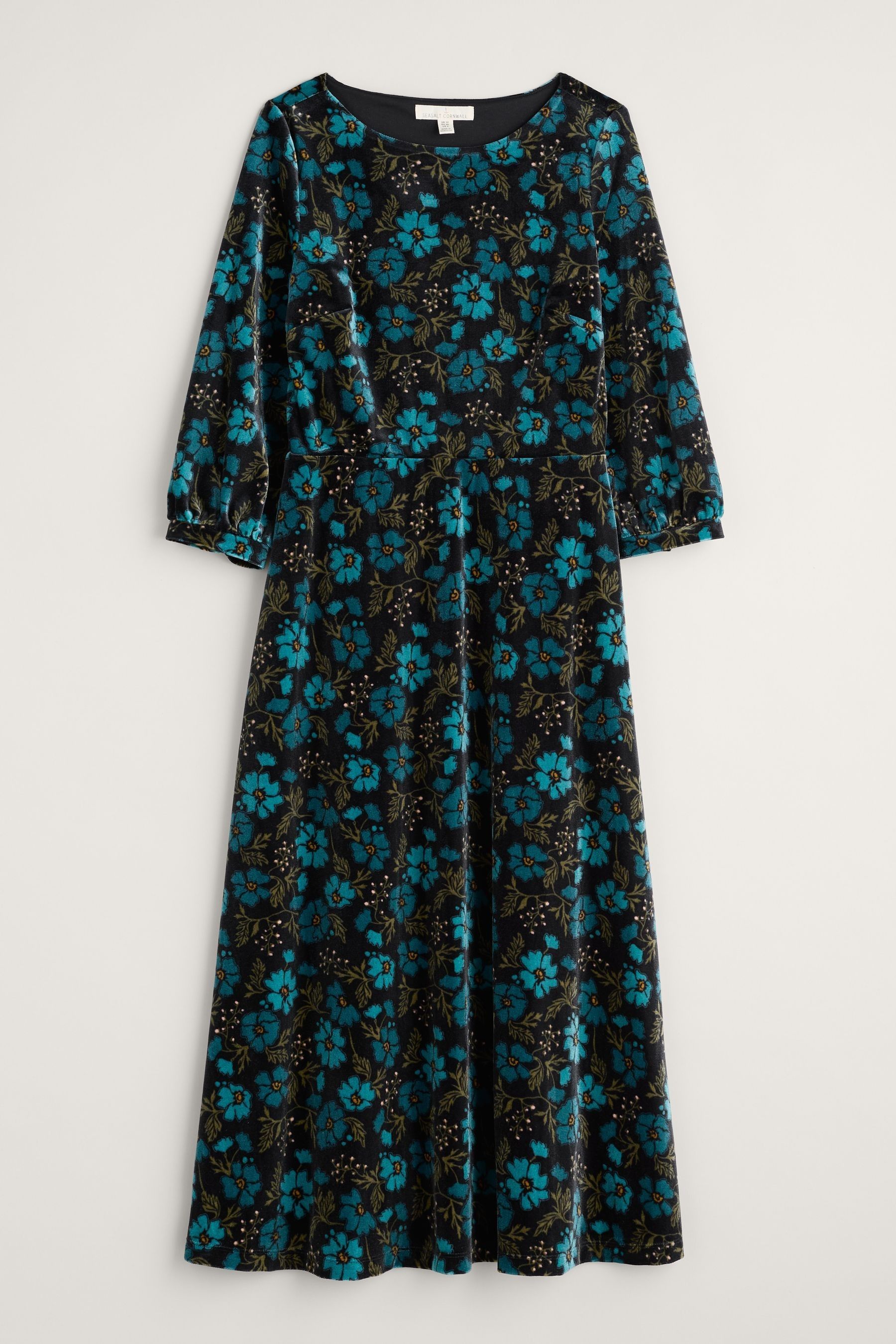 Buy Seasalt Cornwall Black Oak Cottage Velvet Dress from the Next UK online shop