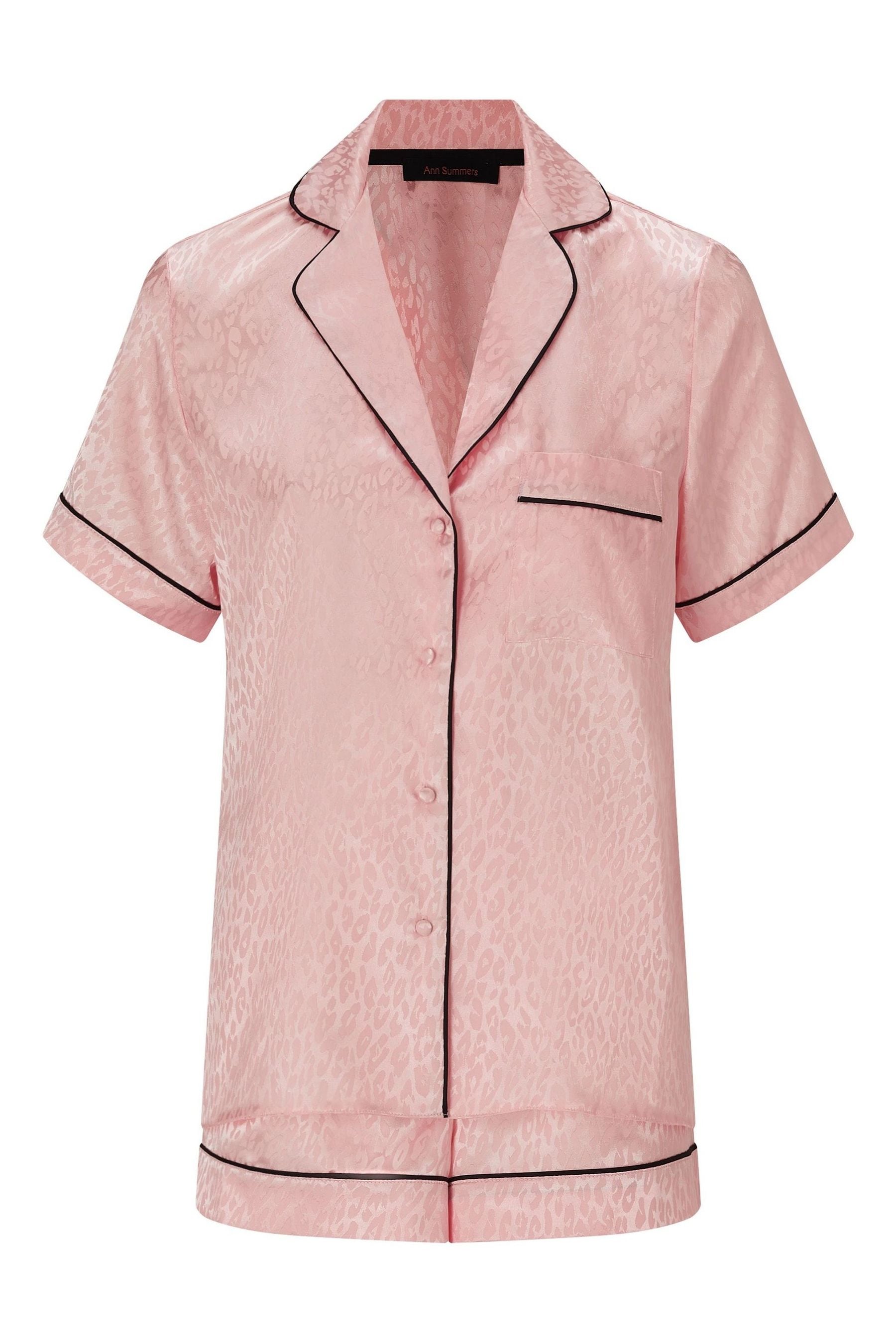 Ann Summers Pink Signature Satin Revere Pyjamas Set 2X Large Womens