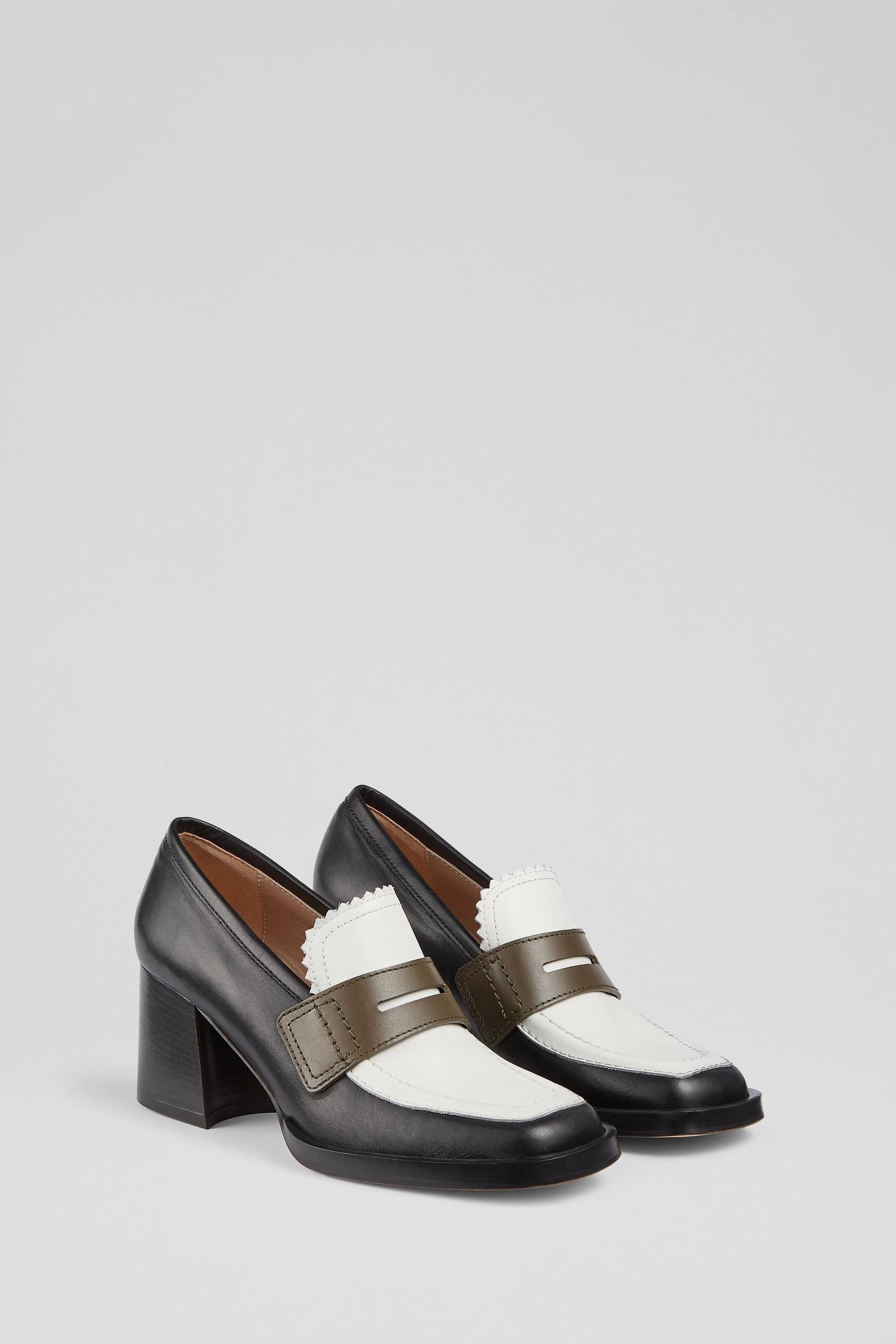 Next heeled loafers deals