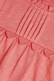 Monsoon Pink 100% Cotton Ruffle Long Sleeve Top - Image 3 of 3