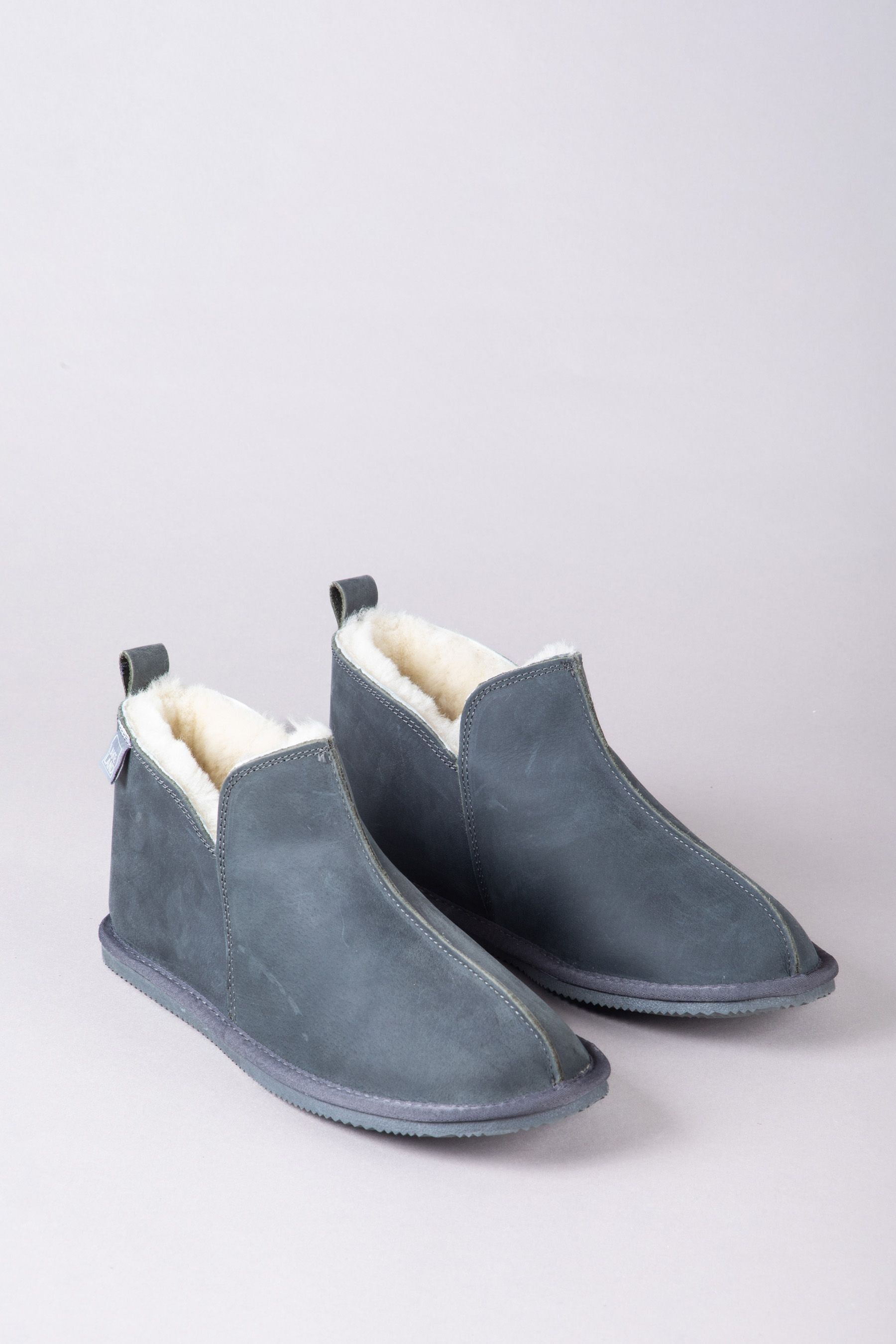 Buy Lakeland Leather Grey Mens Leather Slipper Boots from Next Luxembourg