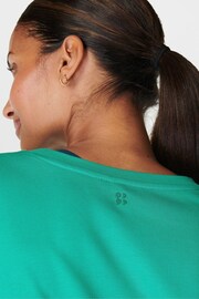 Sweaty Betty Green After Class Longline Sweatshirt - Image 6 of 7