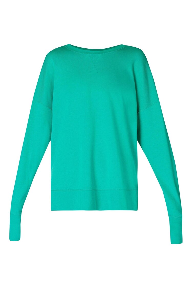 Sweaty Betty Green After Class Longline Sweatshirt - Image 7 of 7