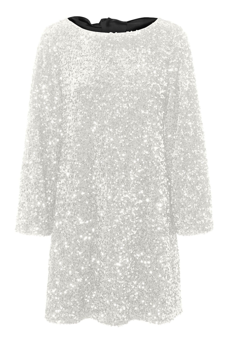 VERO MODA Bow Back Velvet Sequin Mini Dress - Bild 6 von 6