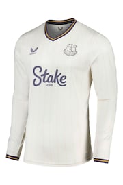 Castore White Long Sleeve Everton Third Replica Shirt 2024-25 - Image 2 of 3