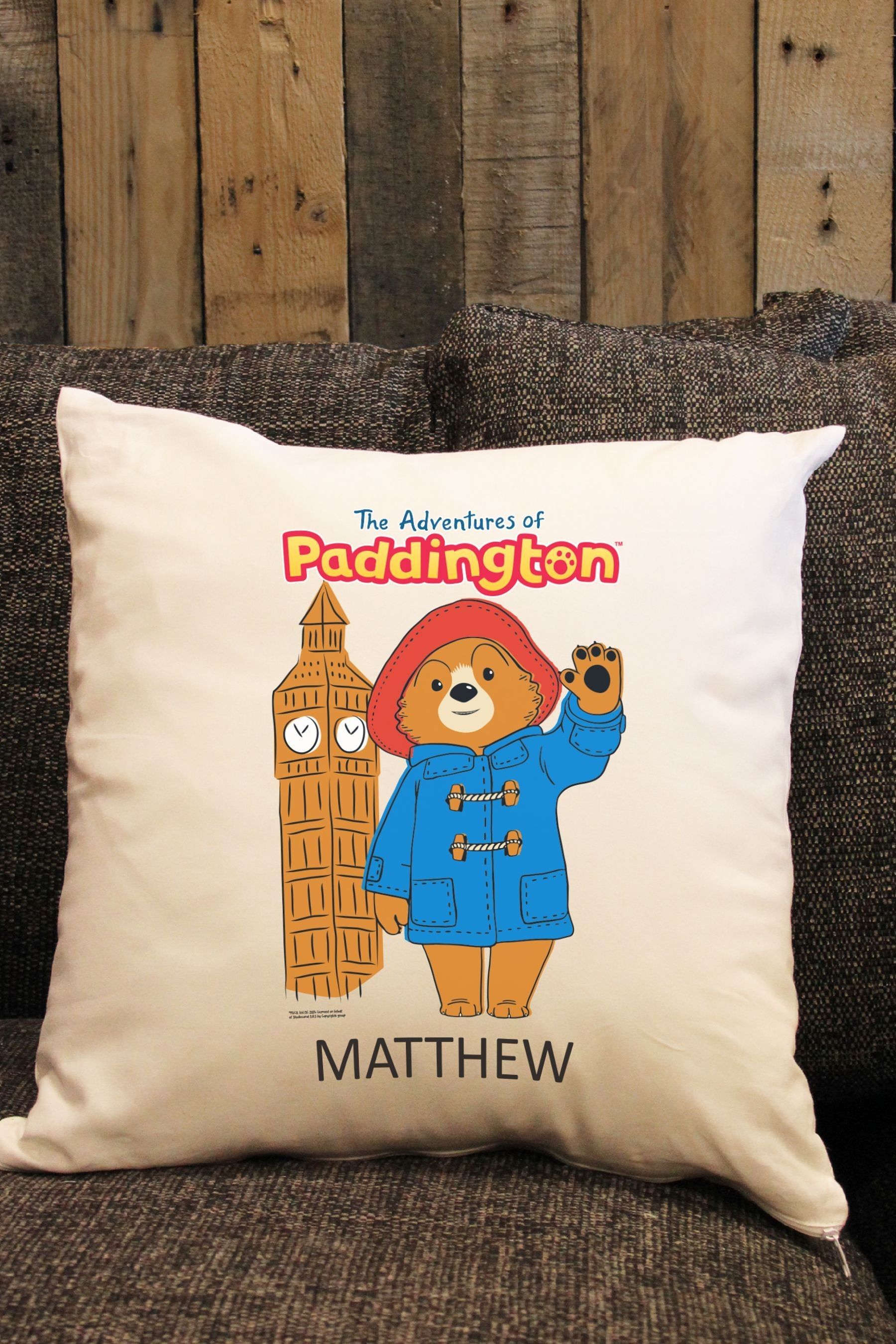 Buy Personalised Paddington Bear Square Cushion by Character World from the Next UK online shop