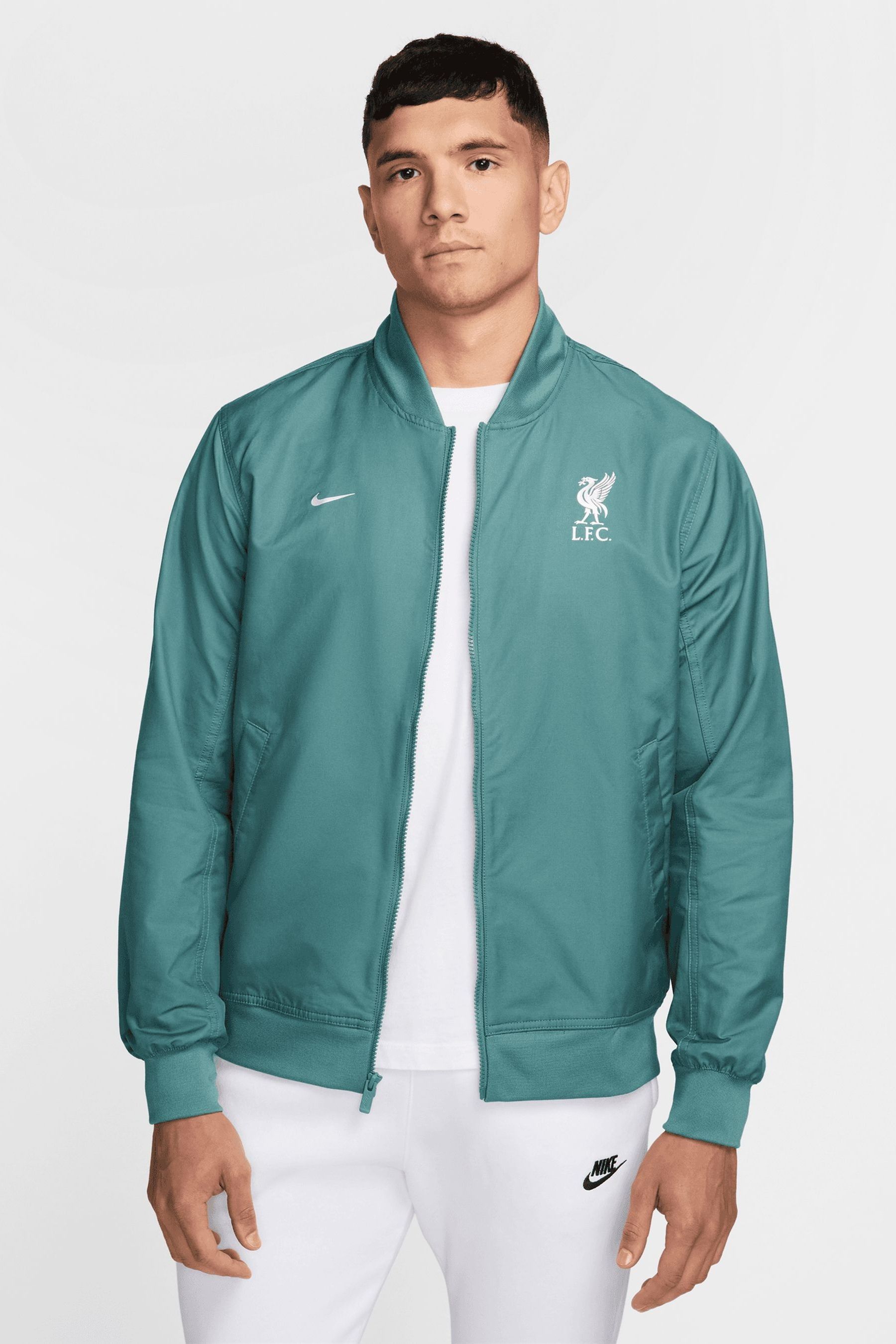 Nike blue bomber jacket best sale