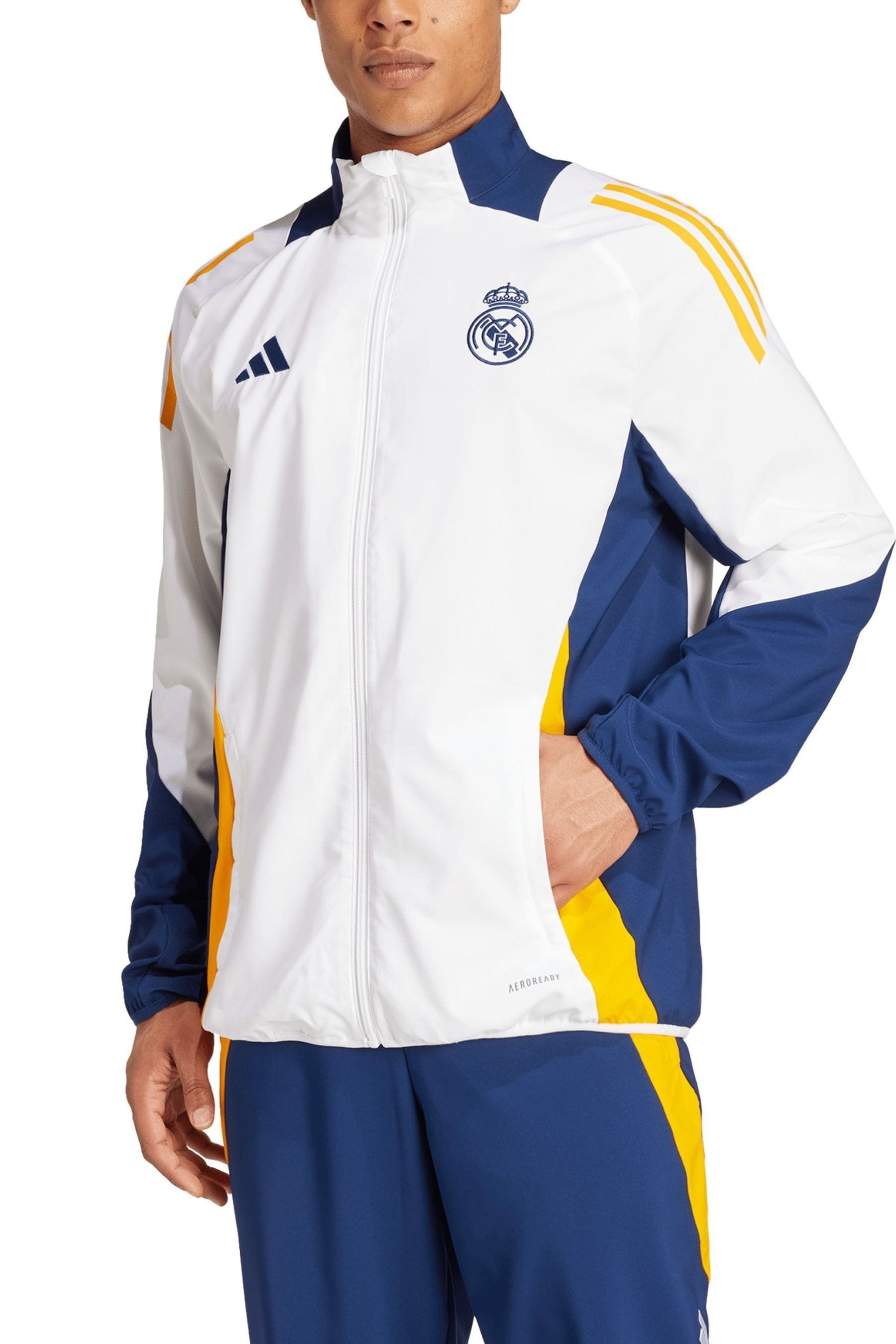 Buy adidas White Real Madrid Training Presentation Jacket from the Next UK online shop
