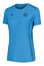 Puma Blue Womens Manchester City Casuals T-Shirt - Image 2 of 3