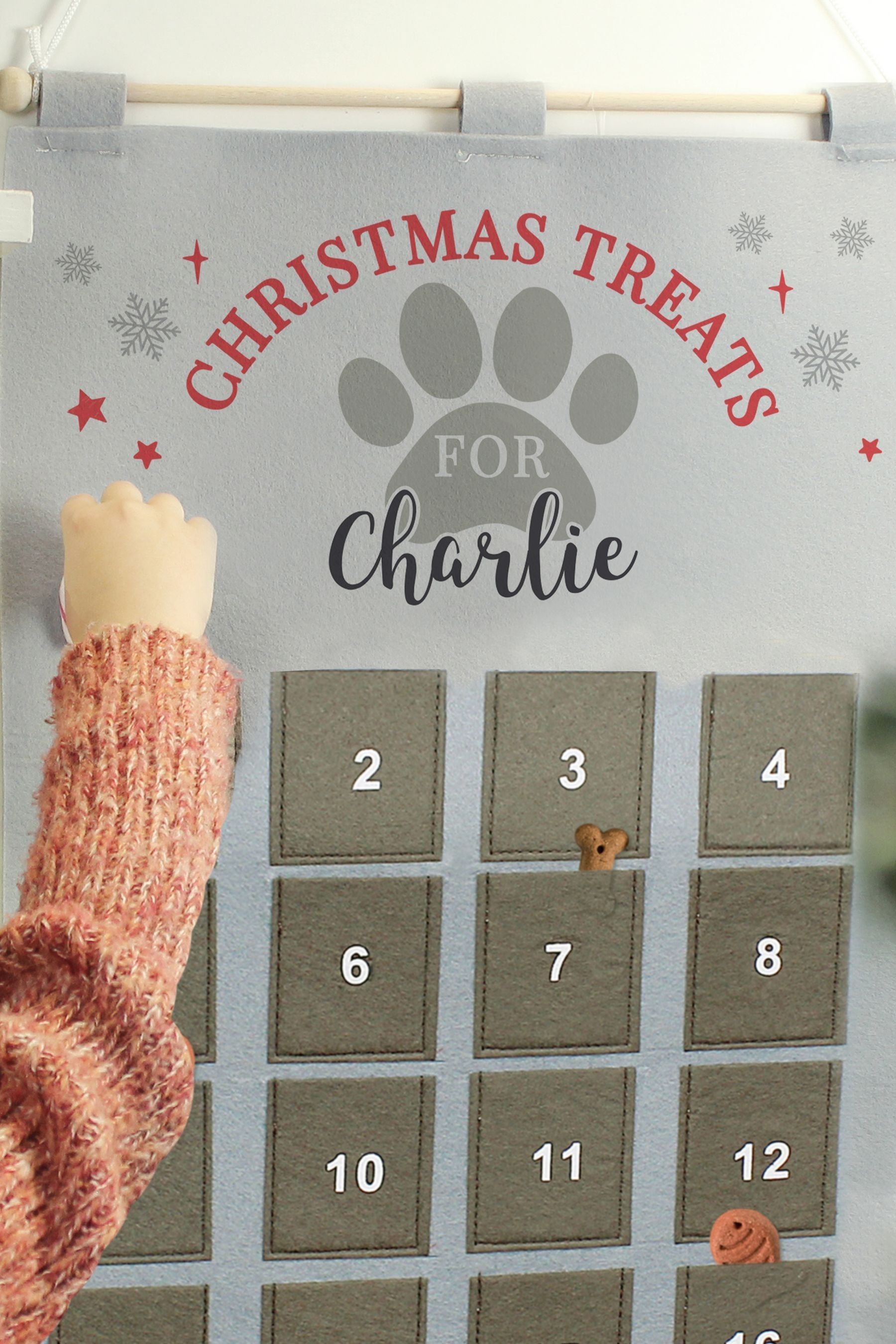 Buy Personalised Pet Felt Christmas Advent Calendar by PMC from the Next UK online shop