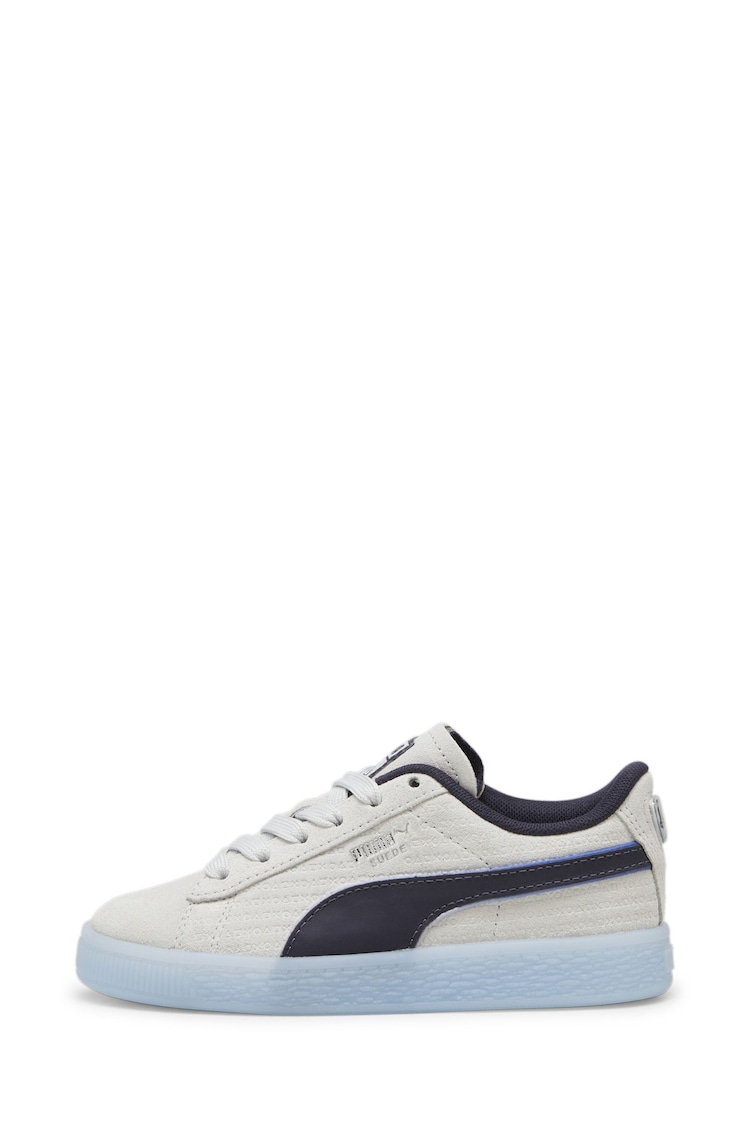 Puma Grey Kids Boys Playstation Suede Sneakers - Image 1 of 7