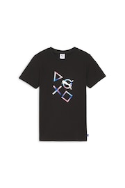 Puma Black Youth Boys Playstation T-Shirt - Image 4 of 5