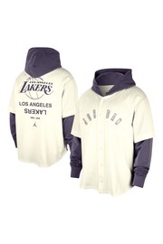 Fanatics Cream NBA Los Angeles Lakers Statement MVP Hoodies - Image 1 of 3