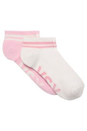 Victoria's Secret White and Chalk Rose Pink 2 Pack Ankle Socks - Image 1 of 1