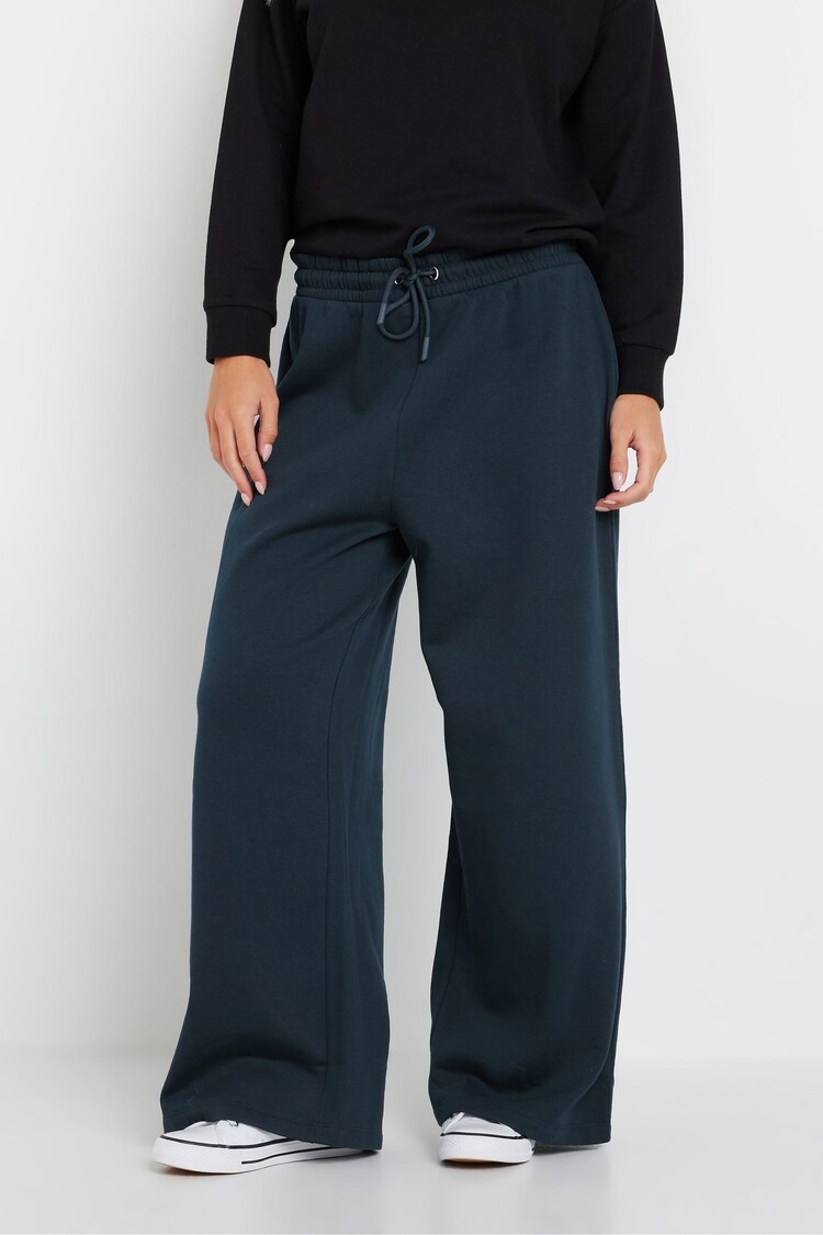 M&Co Blue Wide Leg Joggers - Image 1 of 5