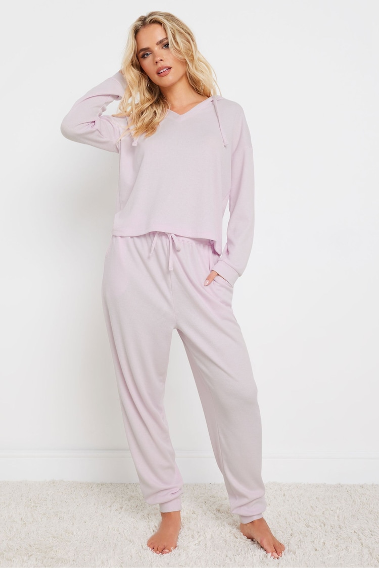 PixieGirl Petite Pink Lounge Waffle Joggers - Image 1 of 5