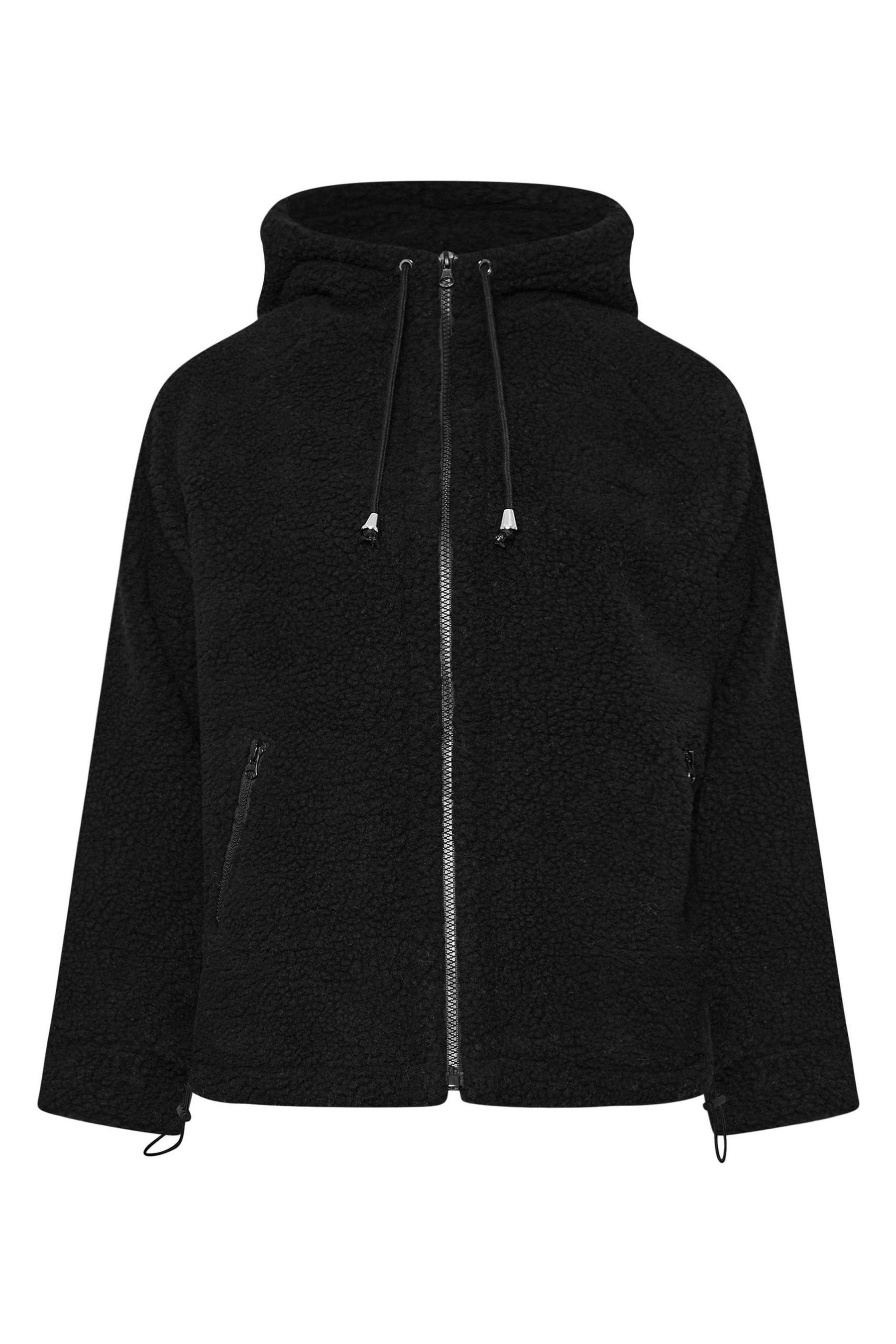 Buy PixieGirl Petite Black Zip Thru Fleece Hoodie from Next Luxembourg