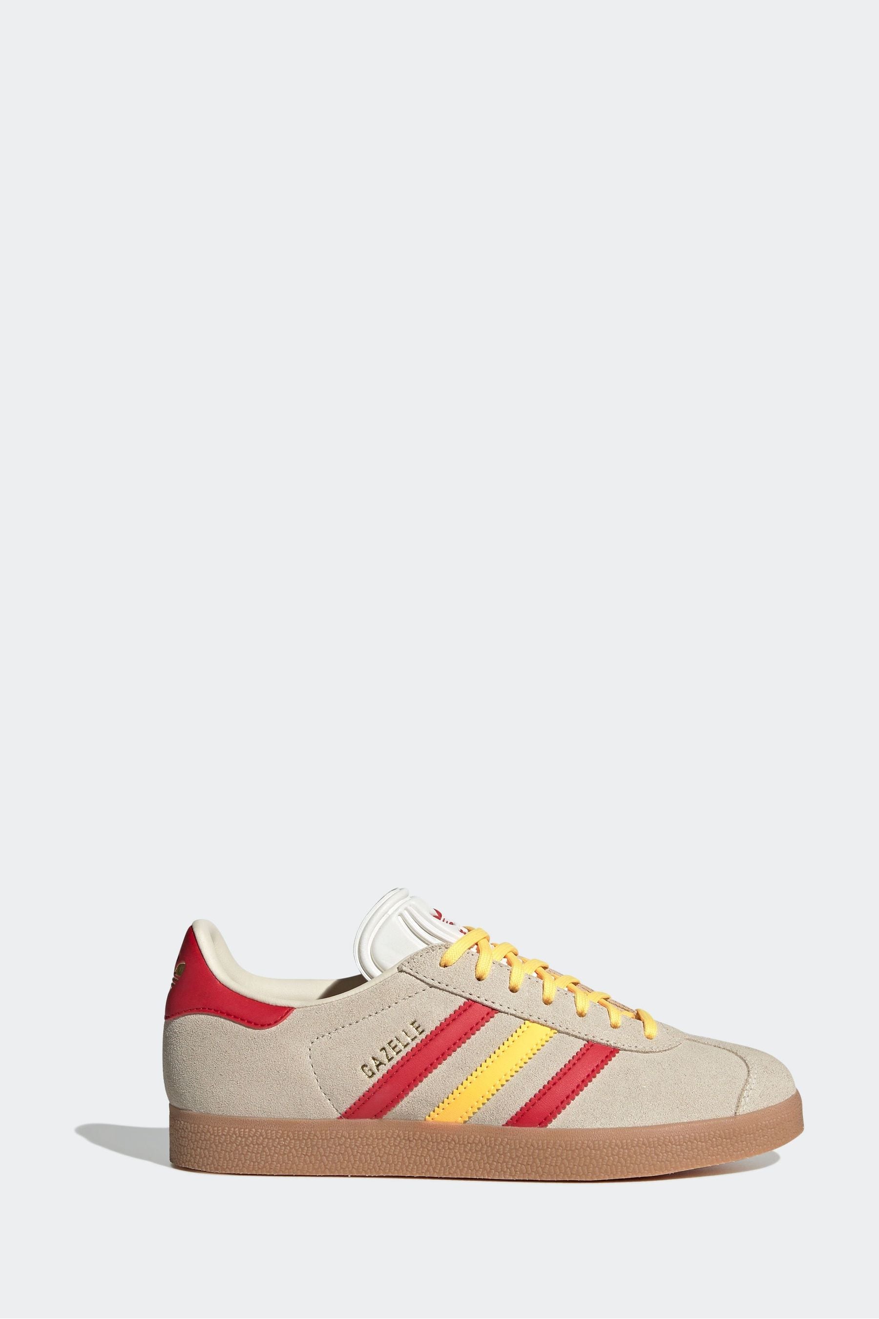 Buy adidas Originals Neutral Yellow Gazelle Trainers from the Next UK online shop