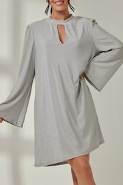 Jolie Moi Silver Dana Tunic Dress - Image 3 of 6