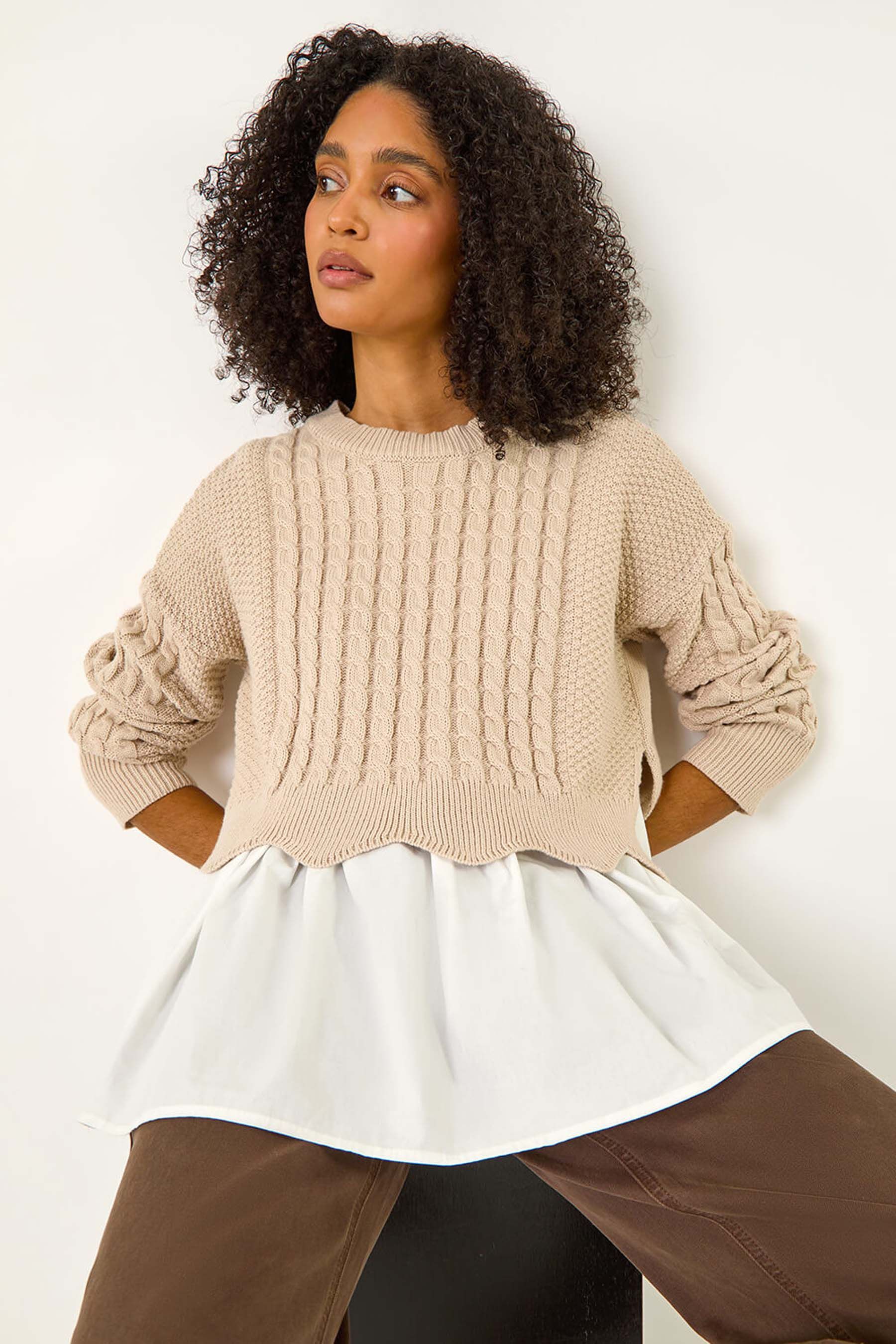 2 in 1 knit jumper outlet