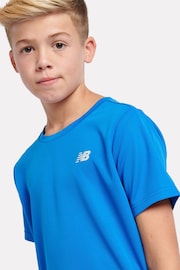 New Balance Blue Boys Athletic T-Shirt - Image 4 of 10