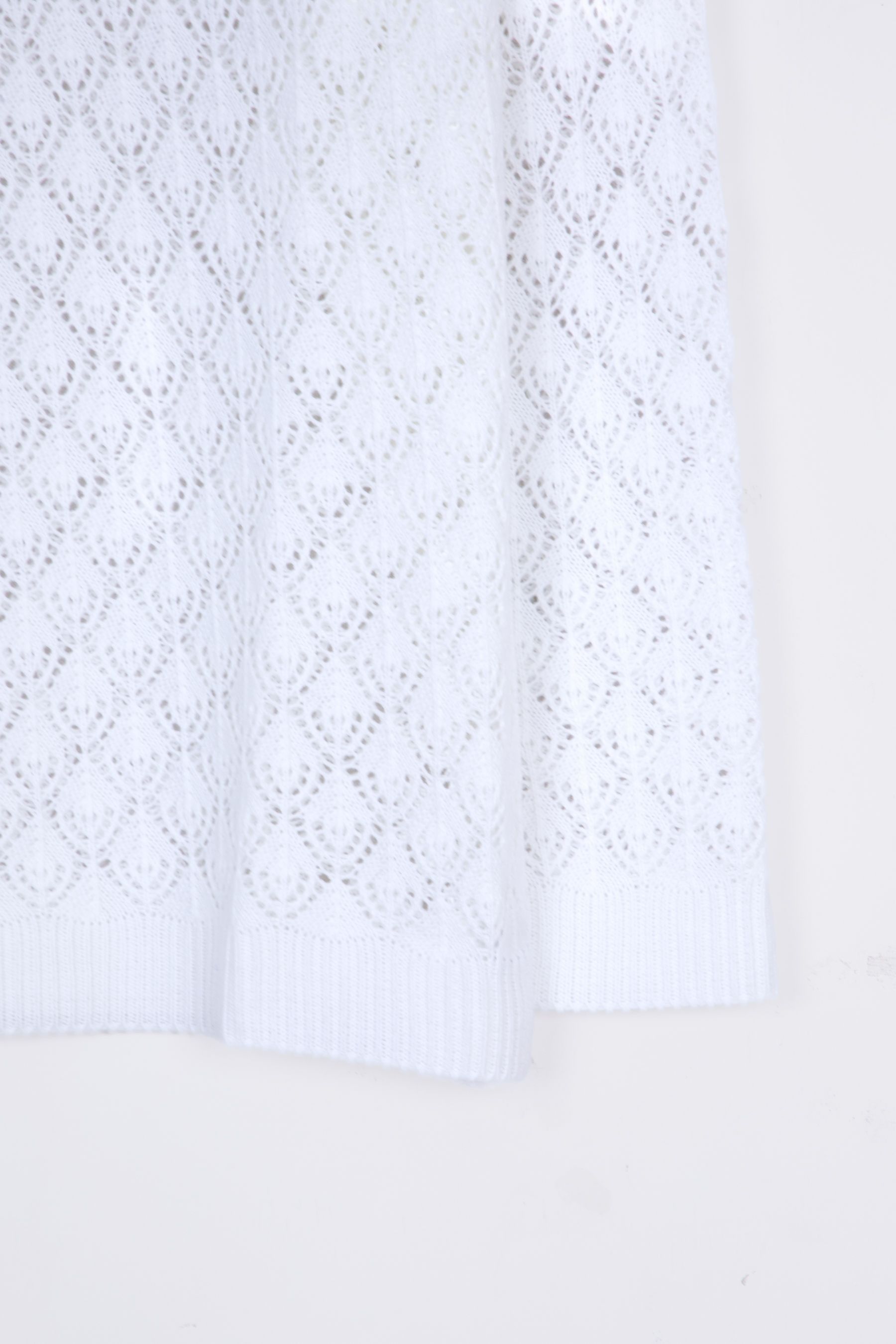 Buy Lakeland Clothing Maria Pointelle Detail White Jumper from Next Turkey