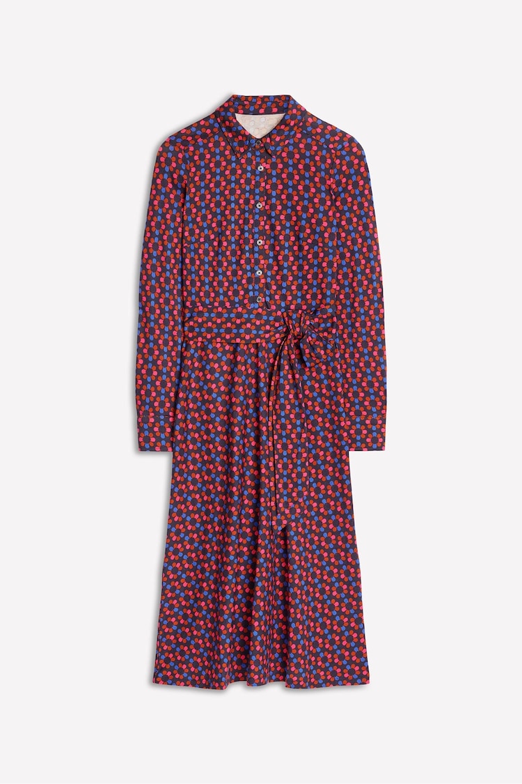 Boden Pink Laura Jersey Midi Shirt Dress - Image 5 of 5