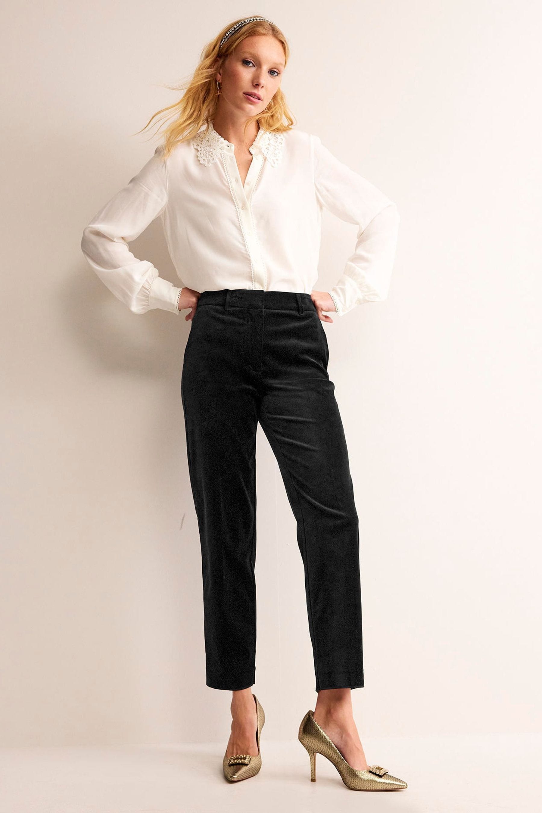 Next womens velvet trousers discount