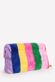 Boden Pink Stripe Faux Fur Bag - Image 4 of 5