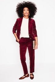 Boden Red Marylebone Velvet Blazer - Image 4 of 5