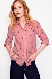 Boden Red Sienna Embroidered Shirt - Image 1 of 5