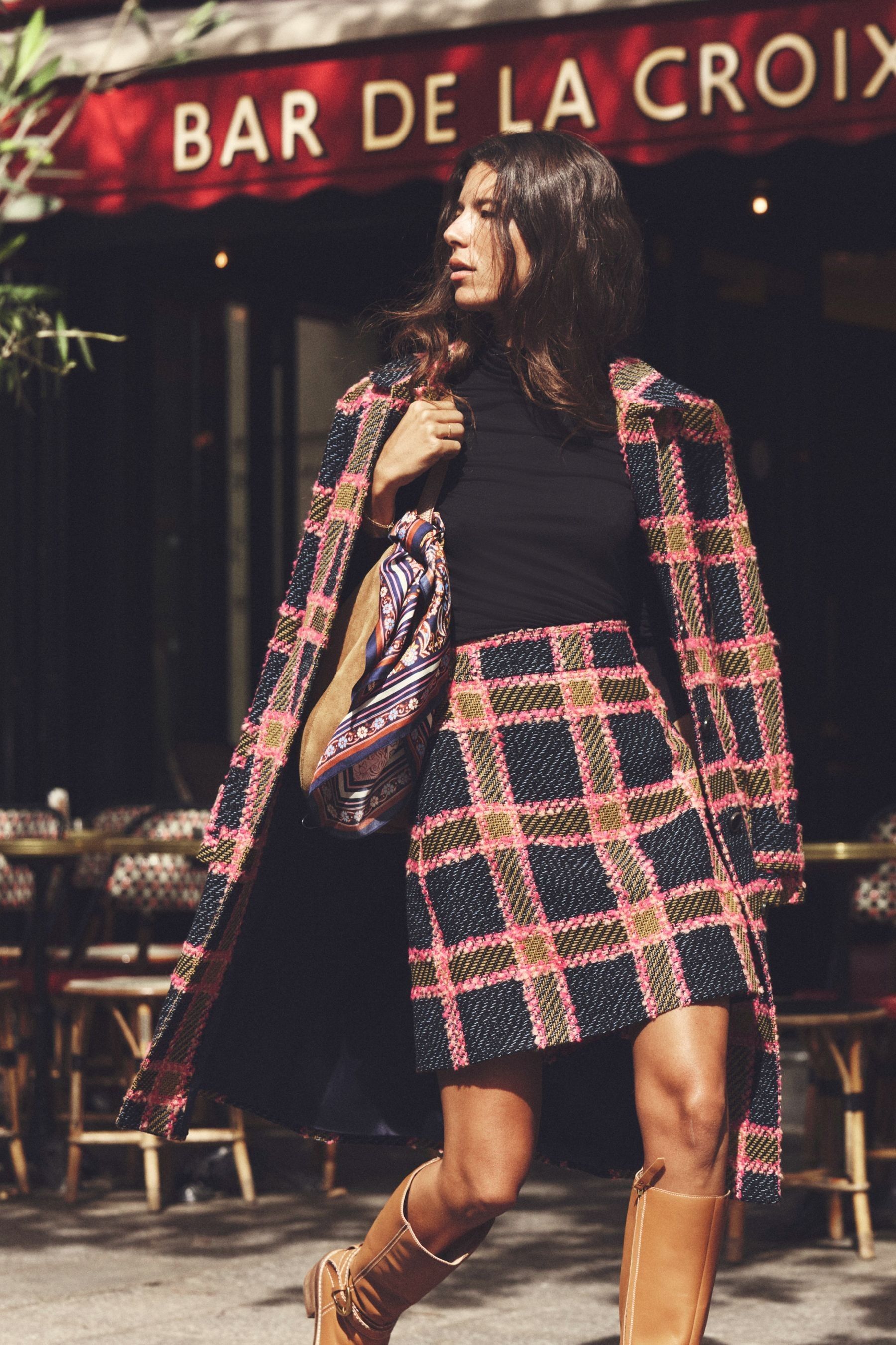 Buy Boden Blue Estella Check Skirt from the Next UK online shop