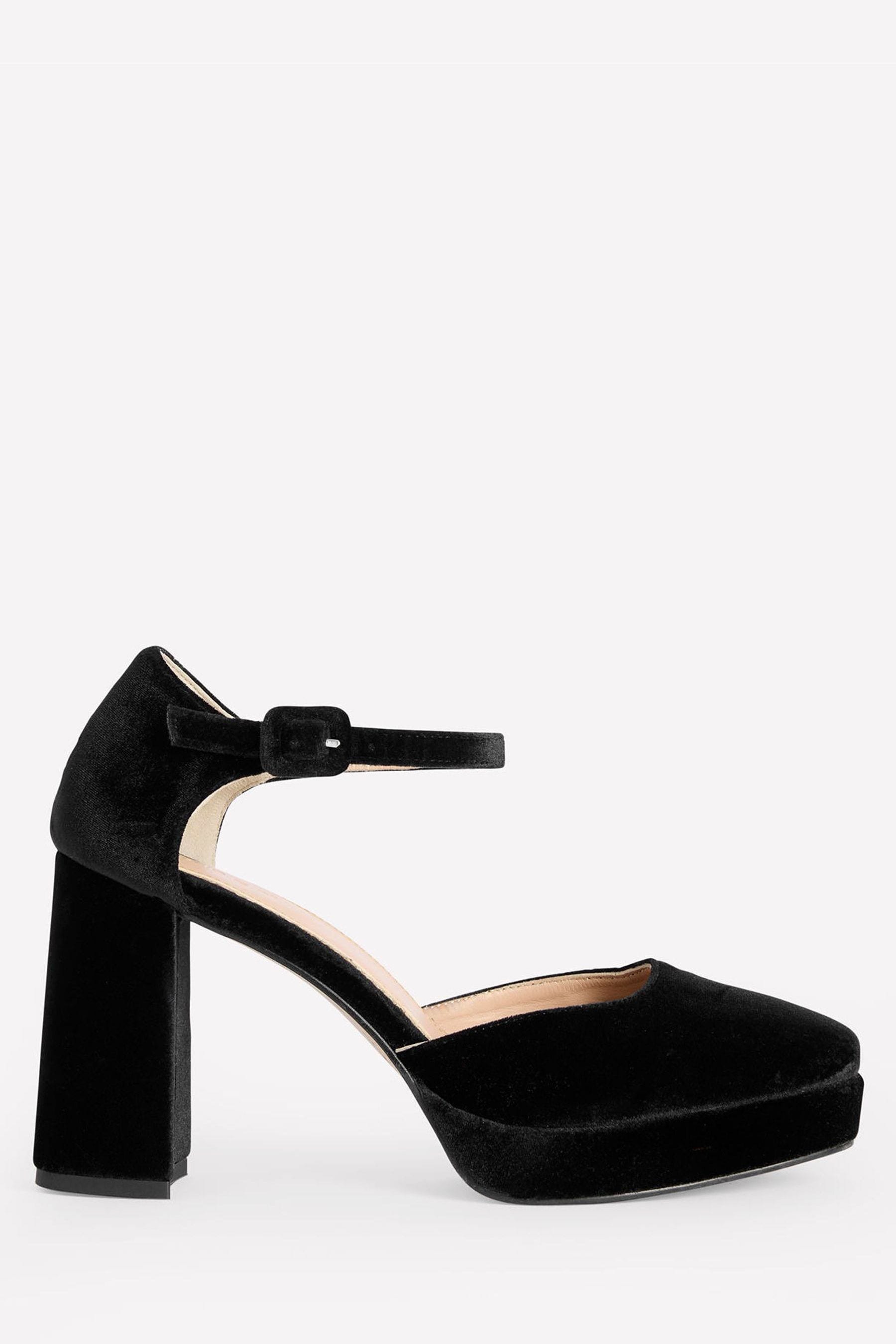 Platform heels black closed toe shop