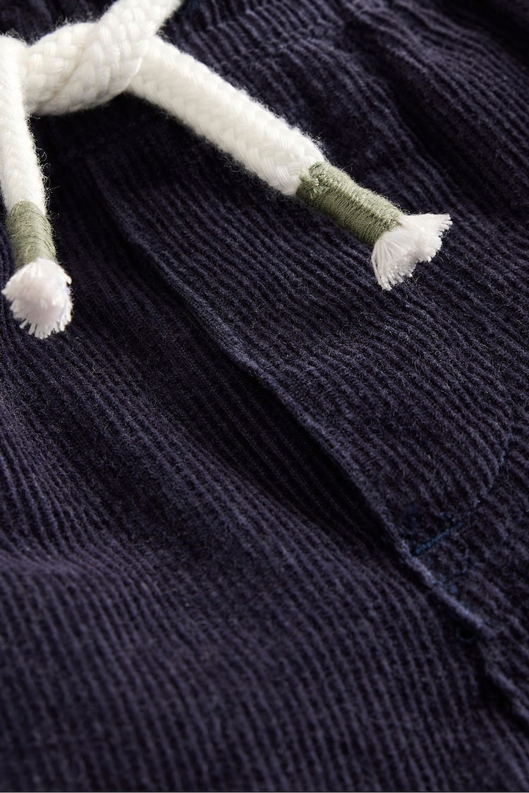 Boden Blue Pull-On Cord Cargo Trousers - Image 3 of 3