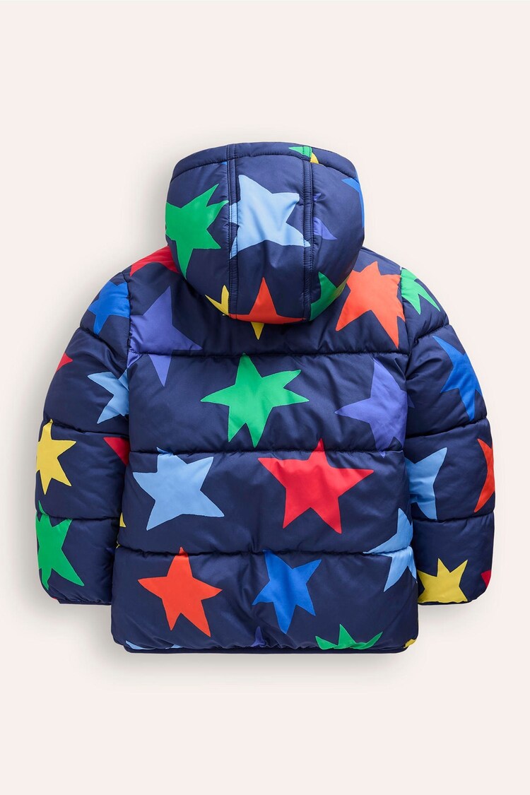 Boden Blue Reversible Cosy Borg Coat - Image 2 of 4