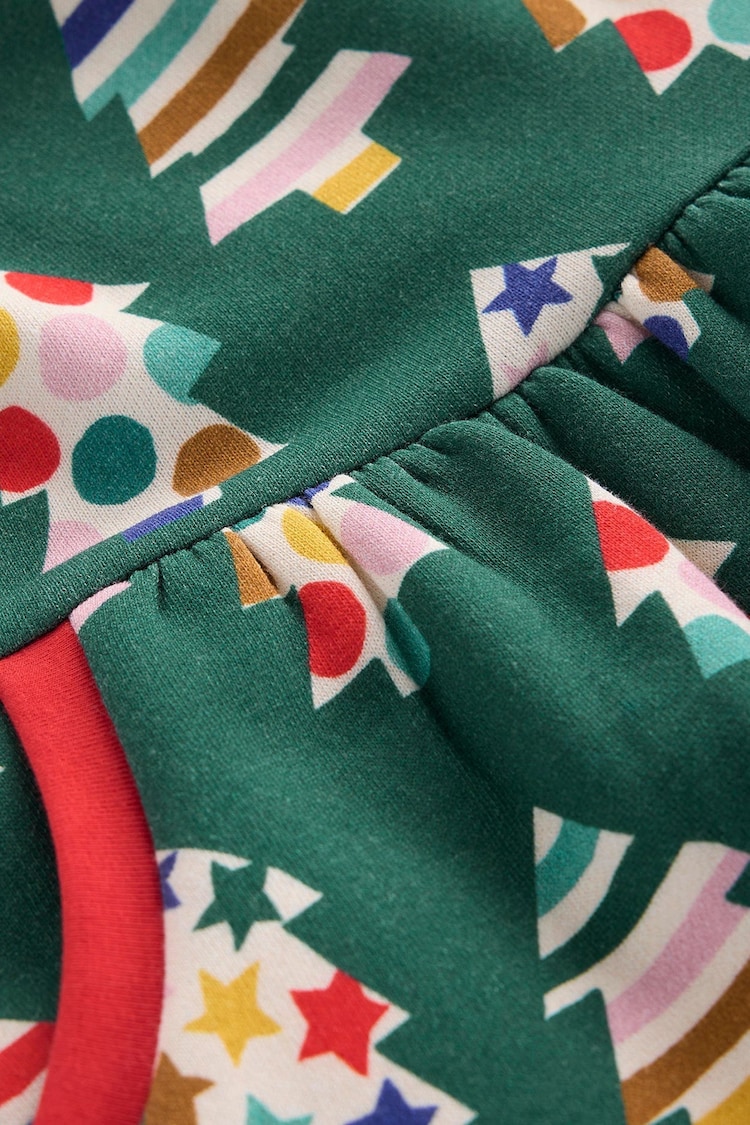 Boden Green Cosy Printed Sweatshirt Dress - Image 3 of 3